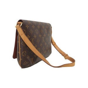 Louis Vuitton Tango Musette Short Shoulder Bag Leather Monogram Brown